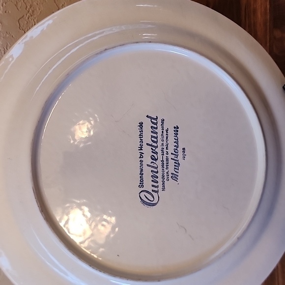 Cumberland Mayblossom Stoneware by Hearthside 10.5" Plate Vintage - Picture 4 of 6